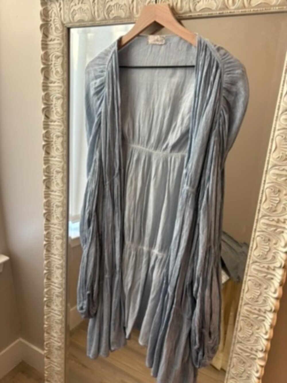 Free People Light Blue Sheer Shawl